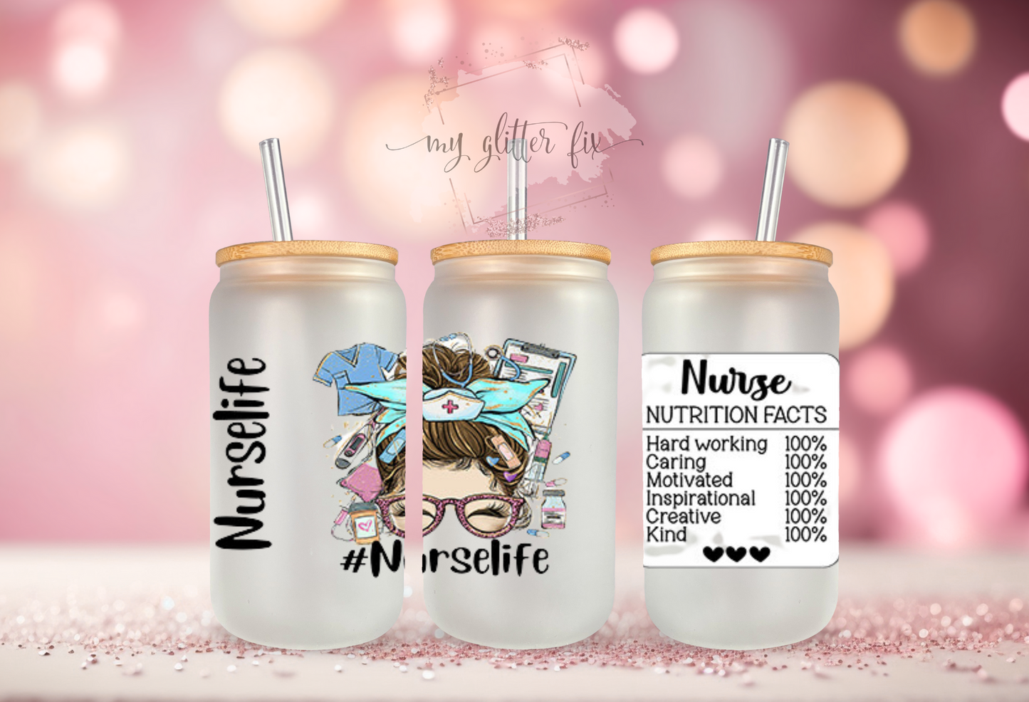 #Nurselife - 16oz Cup Wrap