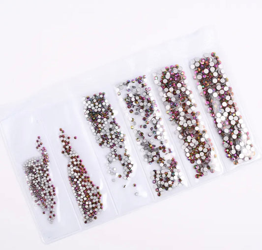 Rainbow Rose Gold Glass Multi-Sized Pack