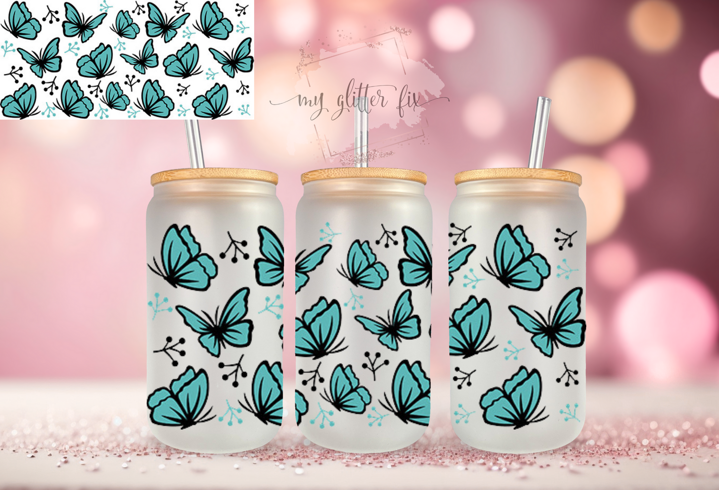 Butterflies - 16oz Cup Wrap