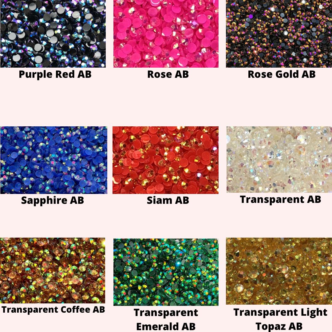 Sapphire Transparent Rhinestones - AB