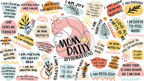 Mom Daily Affirmations - 16oz Cup Wrap