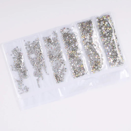 Crystal AB (Silver Back) Glass Multi-Sized Pack