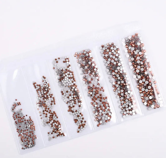 Rose Gold Glass Multi-Sized Pack