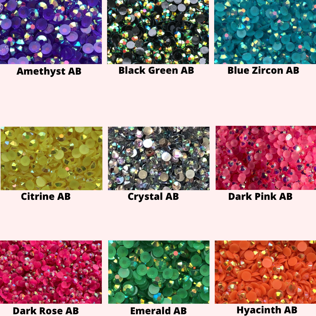 Resin/Jelly AB Rhinestone Bulk Bag