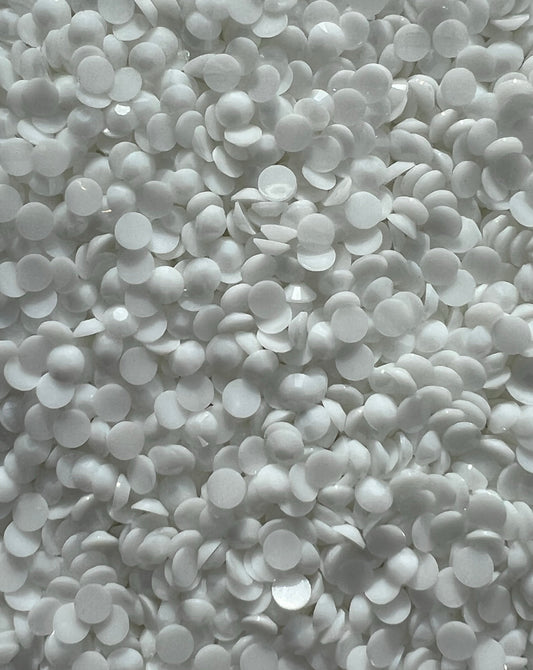 SAMPLE Solid White Jelly Rhinestones