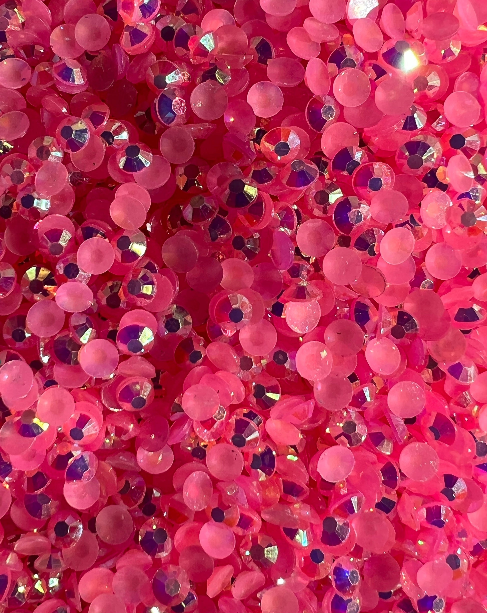Jelly Dark Pink AB - Rhinestones Flatback Non Hot Fix – Glitter Delight LLC