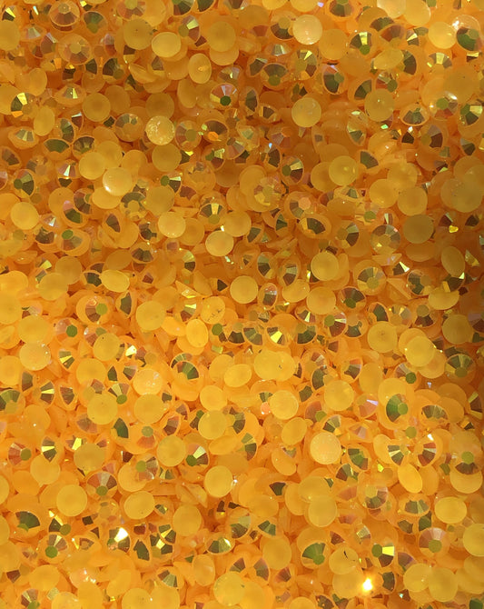SAMPLE Orange Yellow AB Jelly Rhinestones