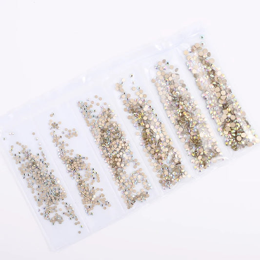 Crystal AB (Gold Back) Glass Multi-Sized Pack