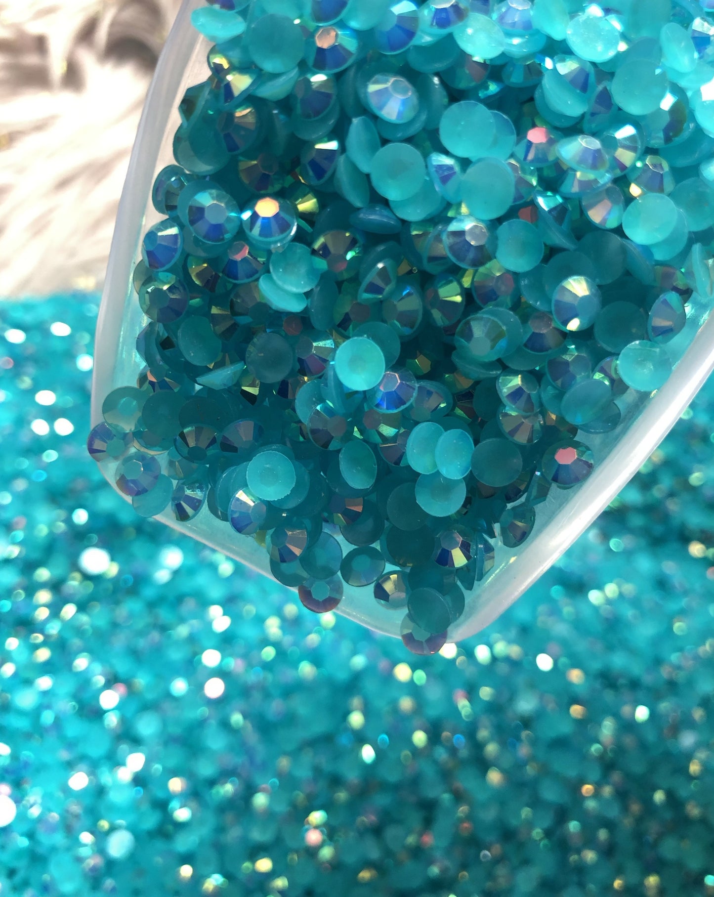 Blue Zircon AB Jelly Rhinestones