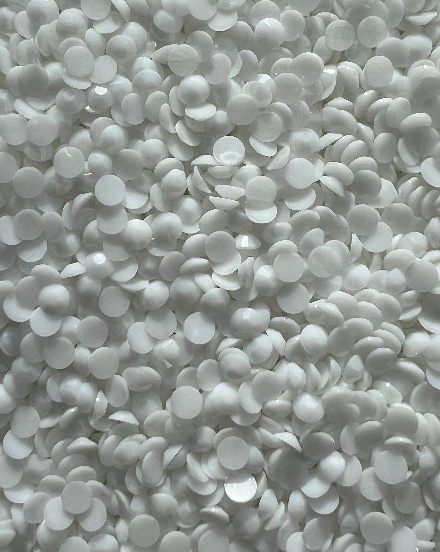 Solid White Jelly Rhinestones